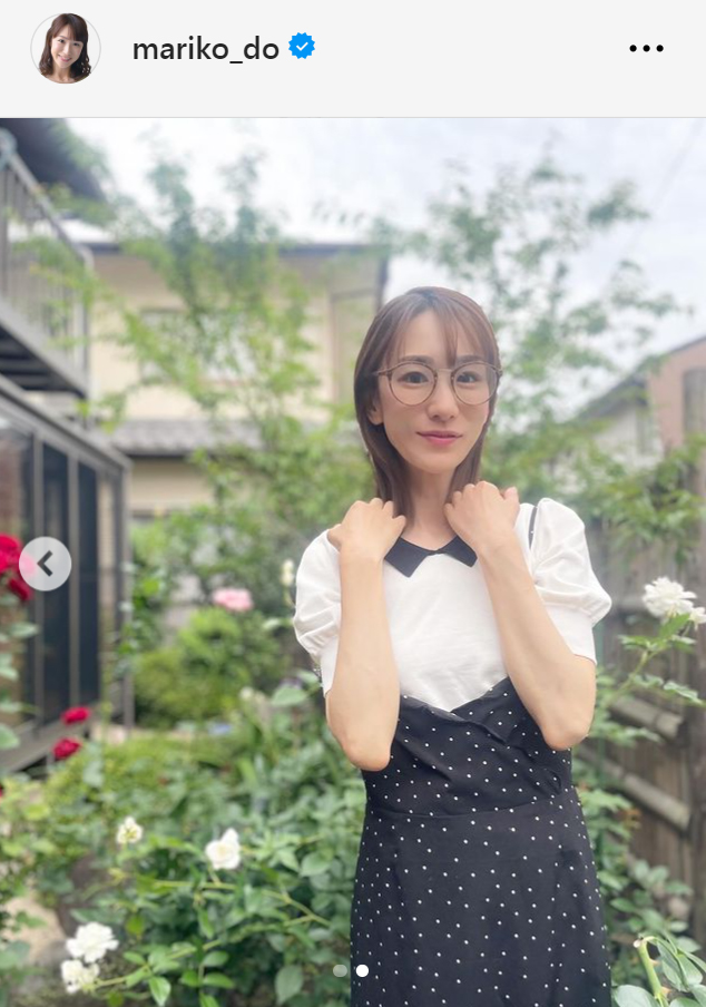 堂真理子アナのインスタグラムから