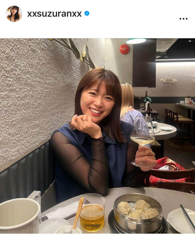 山内鈴蘭のインスタグラムから