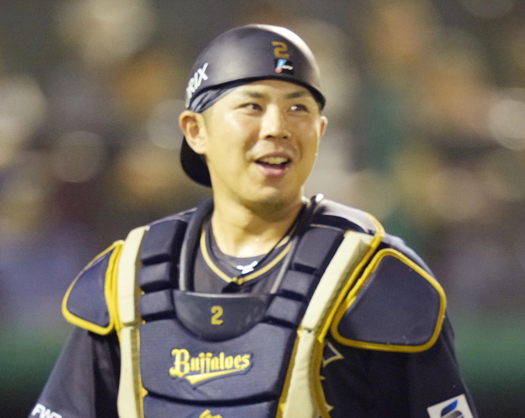 オリックス若月健矢（2023年8月13日撮影）