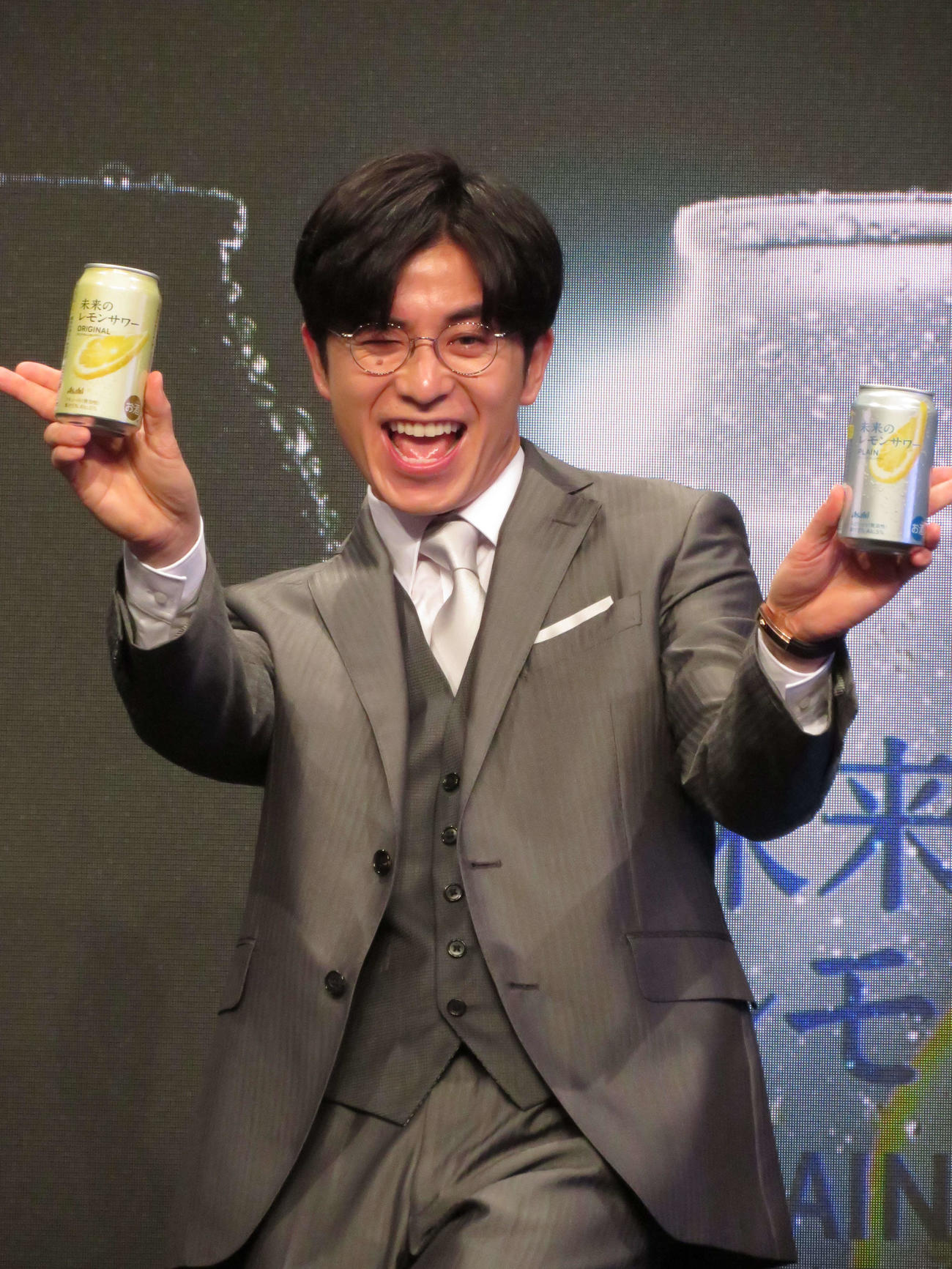 アサヒビール「未来のレモンサワー」発売記念イベントに出席した藤森慎吾