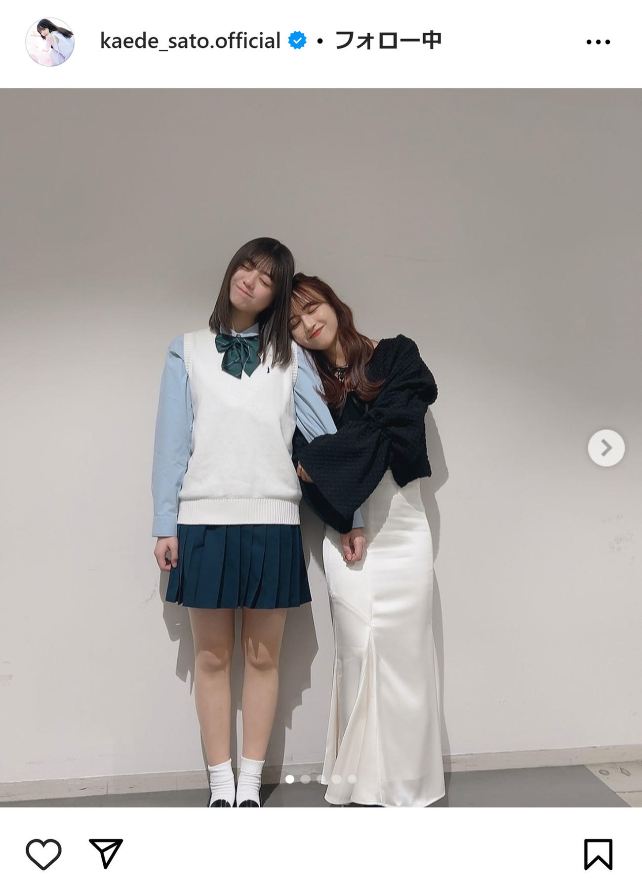 佐藤楓のインスタグラムから