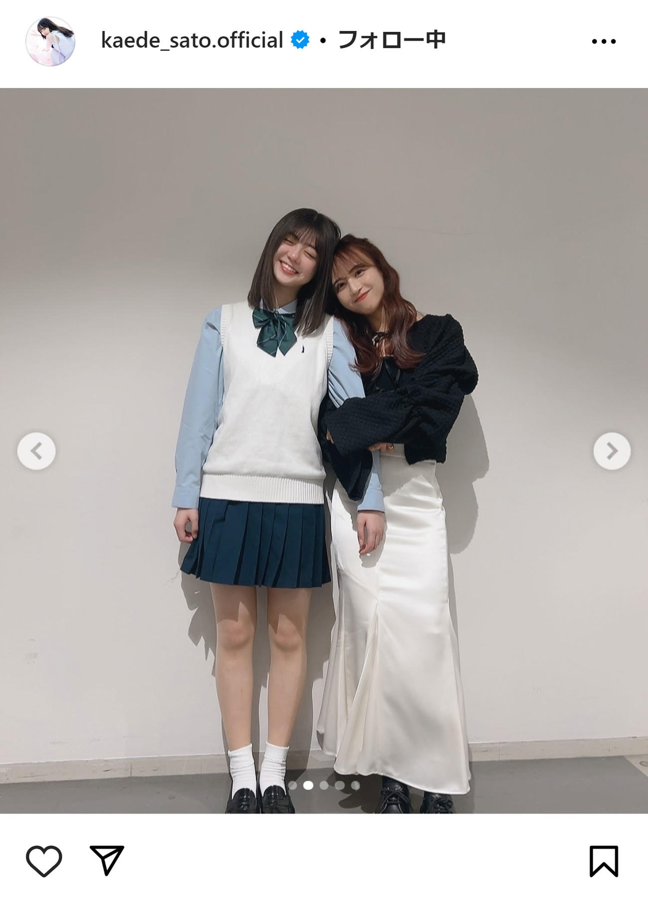 佐藤楓のインスタグラムから