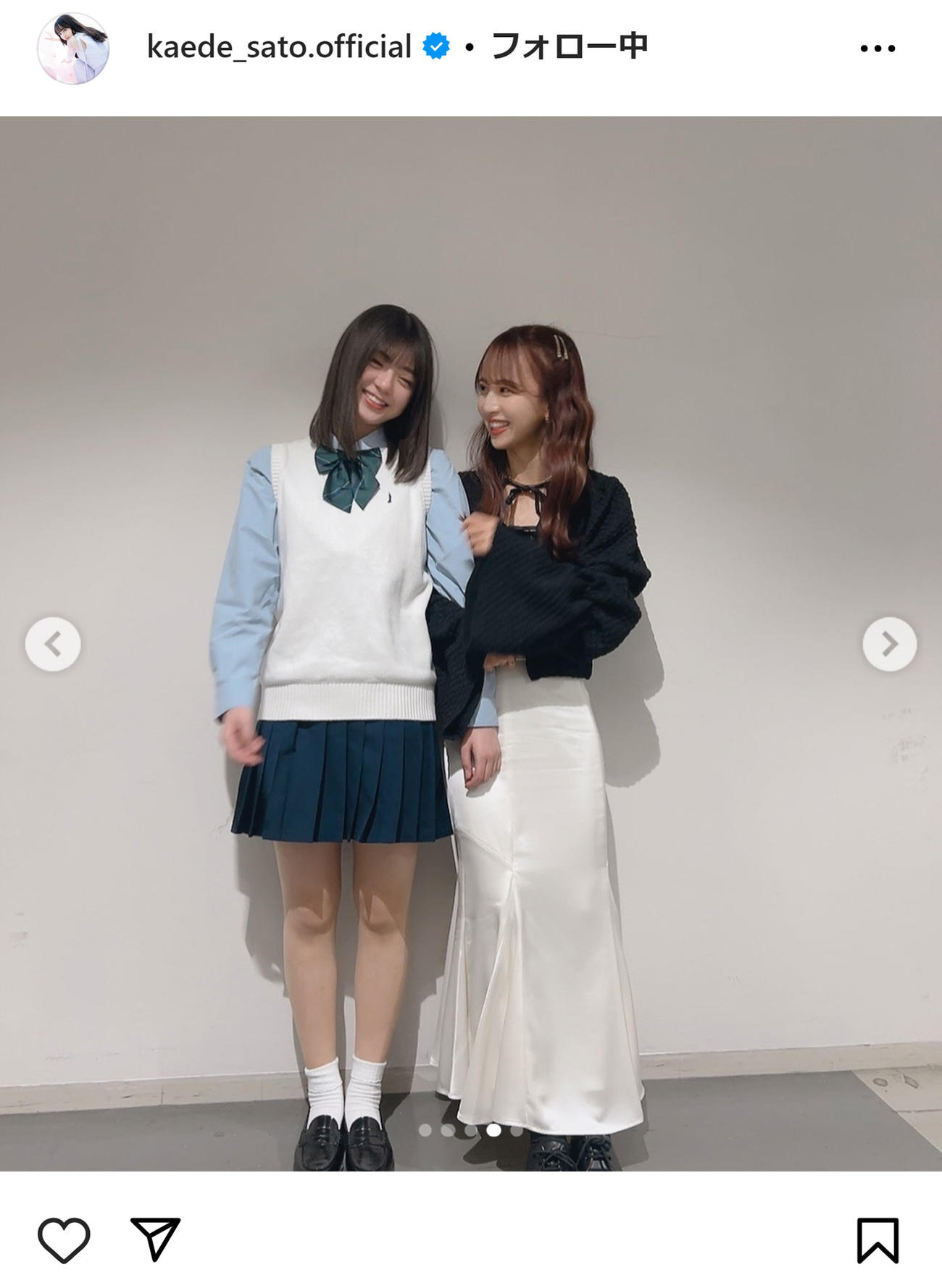 佐藤楓のインスタグラムから