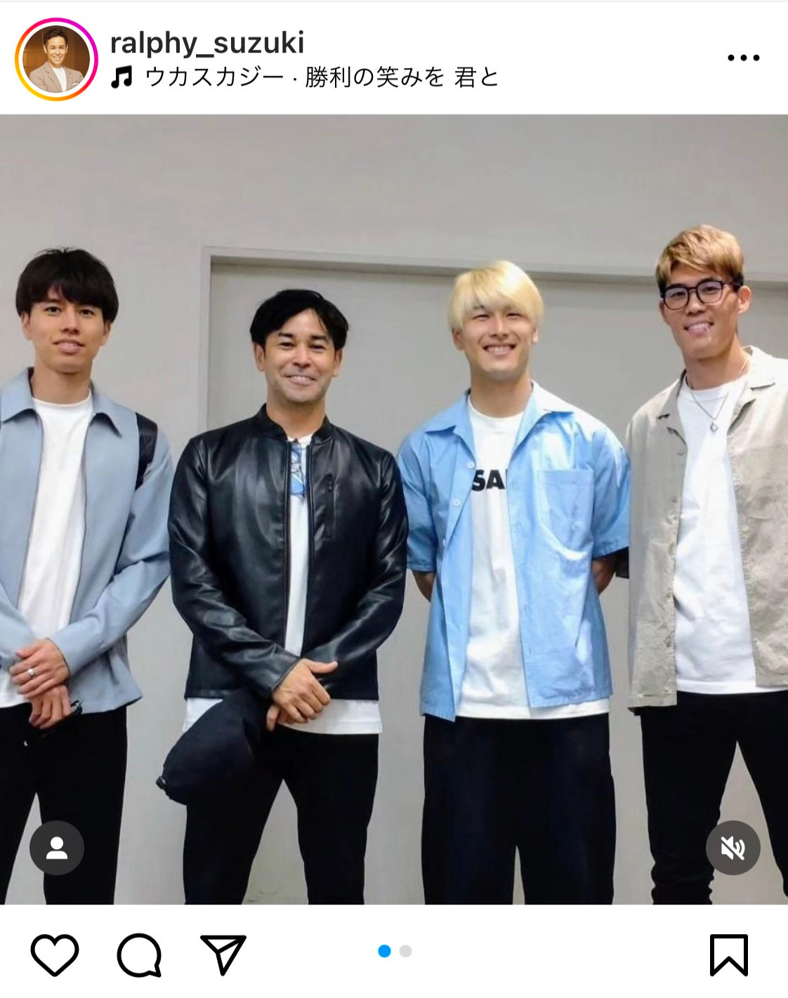 ラルフ鈴木アナウンサーのインスタグラムから