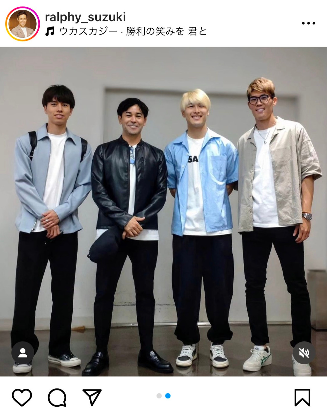 ラルフ鈴木アナウンサーのインスタグラムから