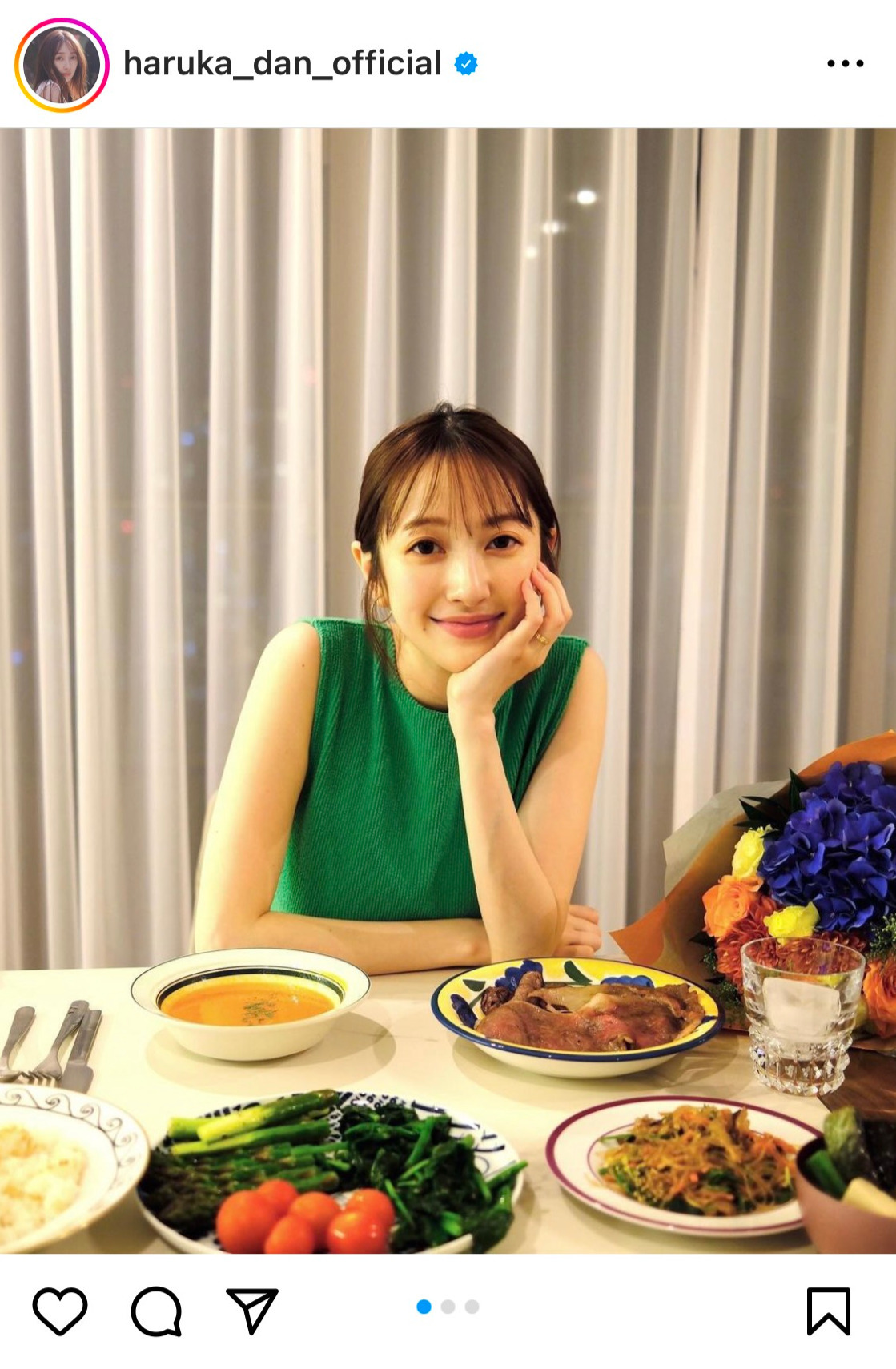 團遥香のインスタグラムから