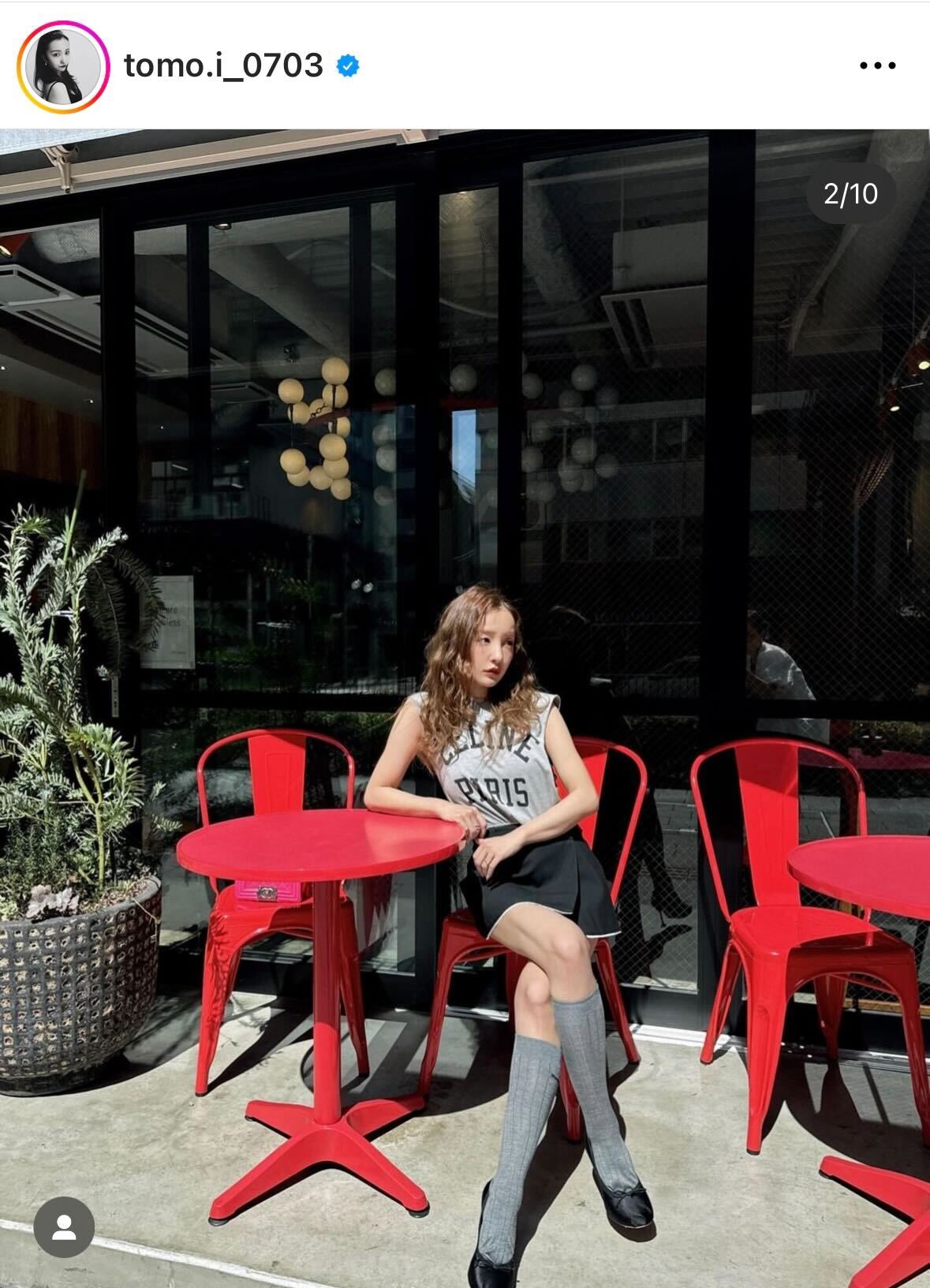 板野友美のインスタグラムから