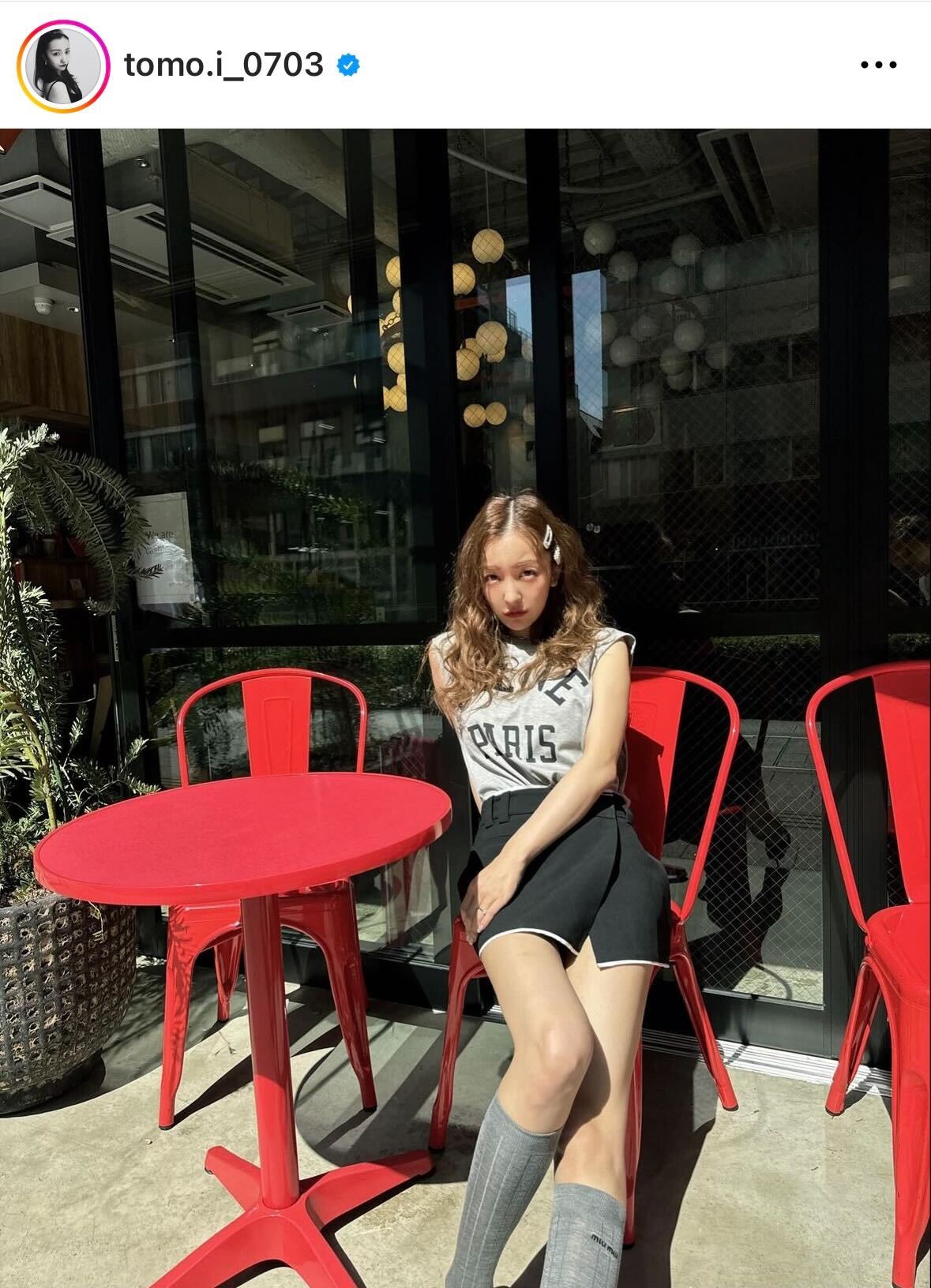 板野友美のインスタグラムから