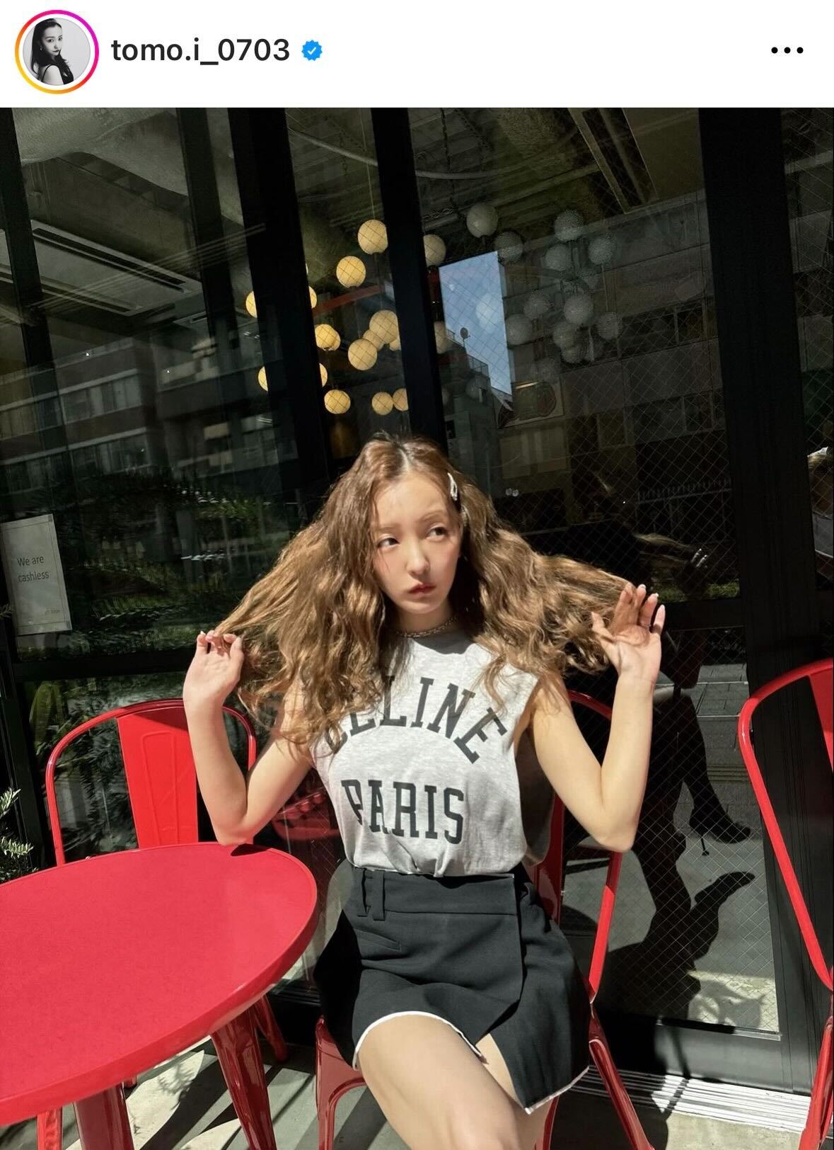 板野友美のインスタグラムから