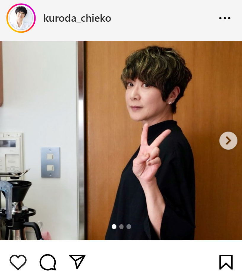 黒田知永子のインスタグラムから