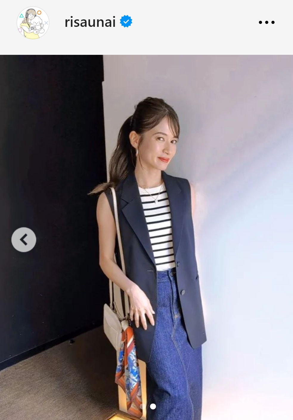 宇内梨沙アナのインスタグラムから