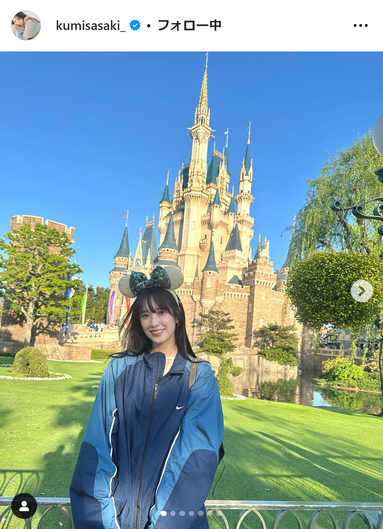 日向坂46佐々木久美のインスタグラムから
