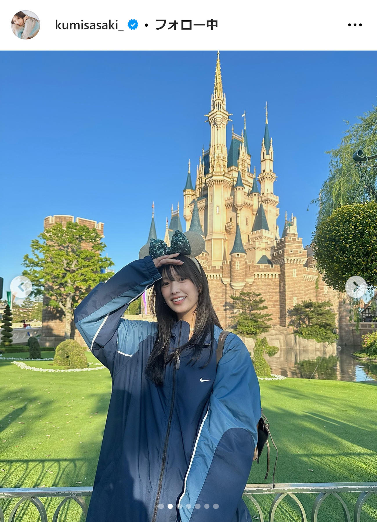 日向坂46佐々木久美のインスタグラムから