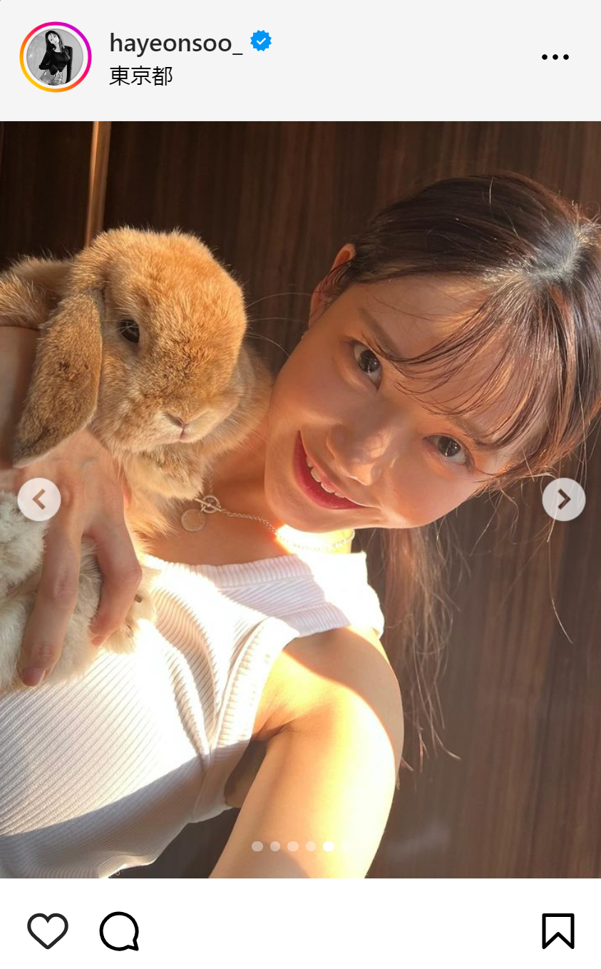 ハ・ヨンスのインスタグラムから