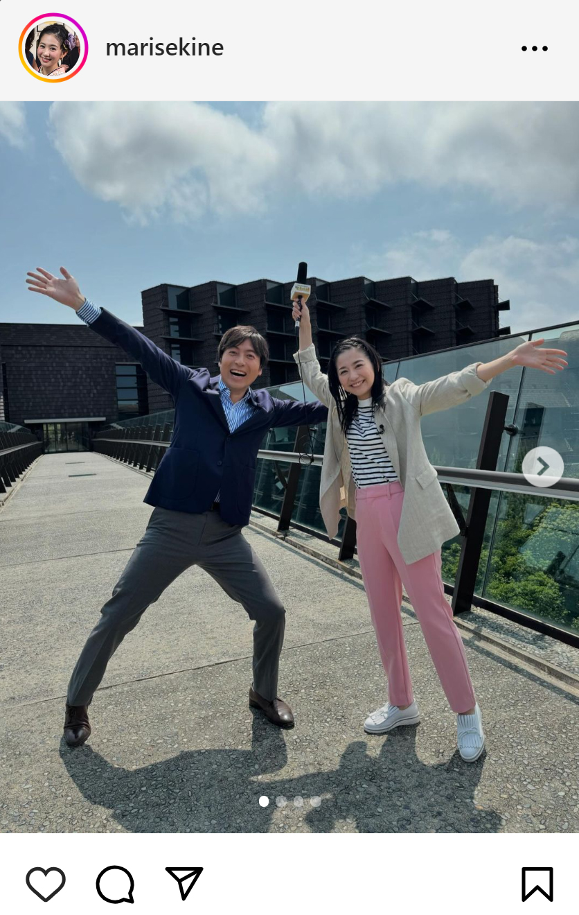 関根麻里のインスタグラムから