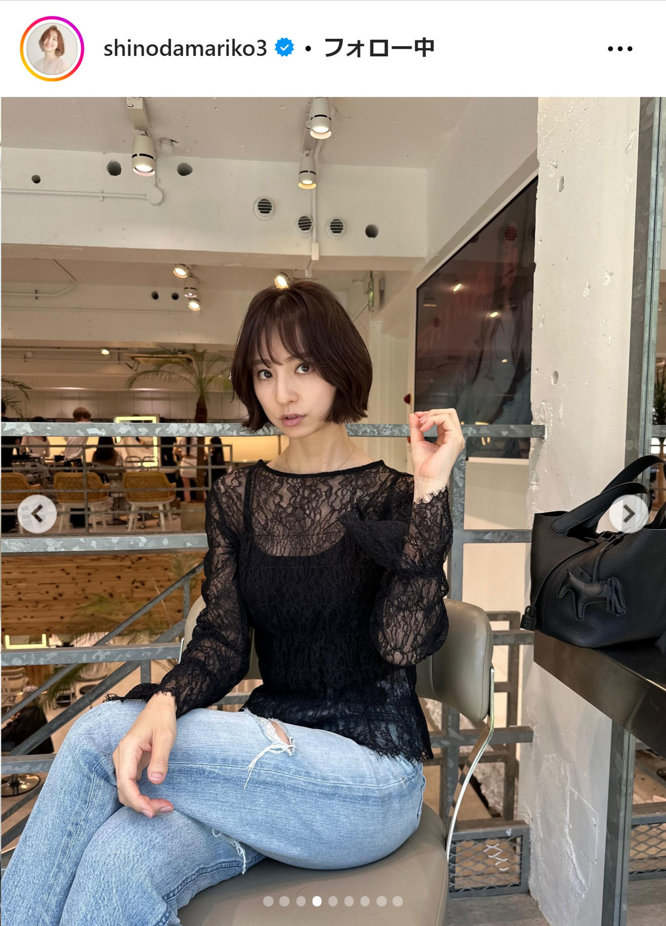 篠田麻里子のインスタグラムから