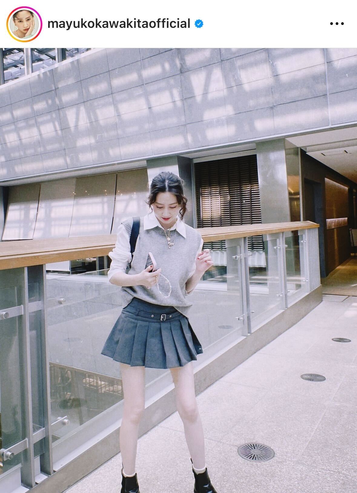 河北麻友子のインスタグラムから