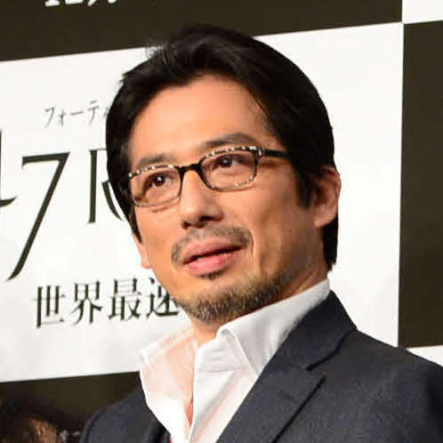 米映画「47RONIN」の記者会見で笑顔を見せる真田広之（2013年11月撮影）
