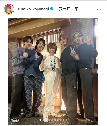 小柳ルミ子のインスタグラムから