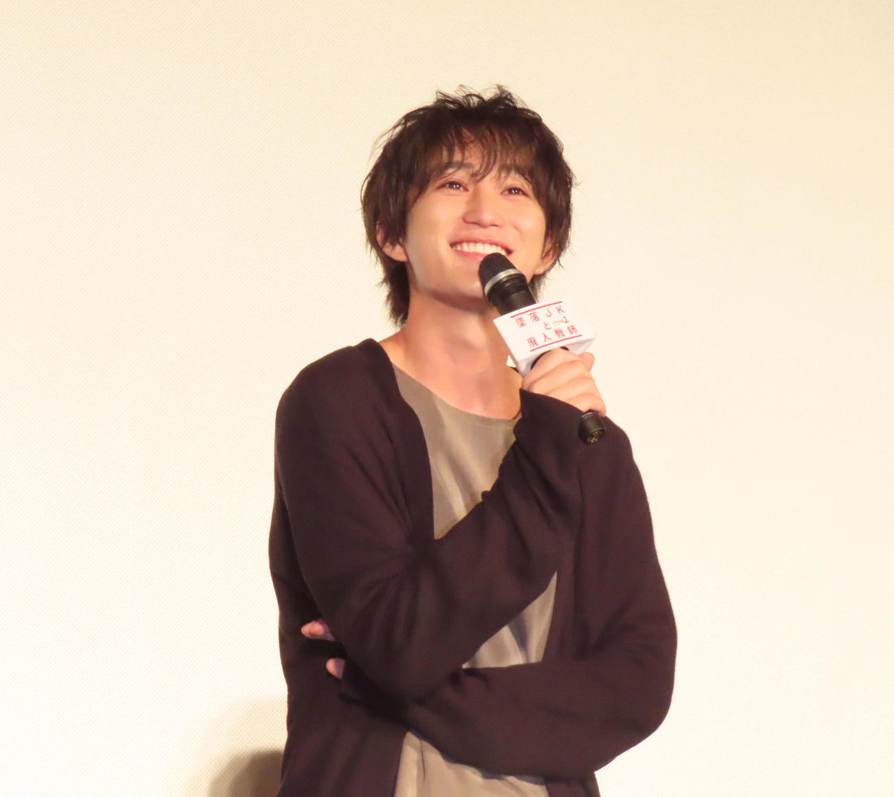 主演ドラマ「墜落JKと廃人教師　Lesson2」のトークイベントに出席したHiHi Jets橋本涼（撮影・横山慧）