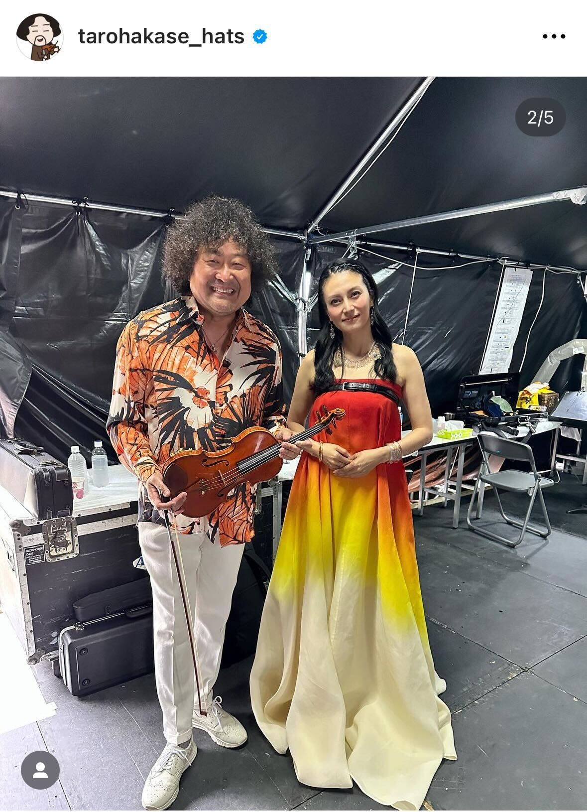 葉加瀬太郎のインスタグラムから
