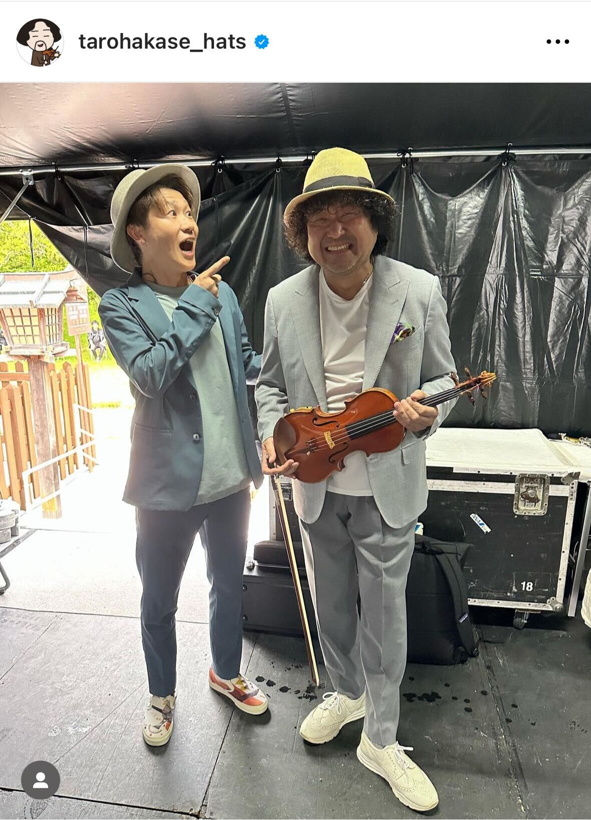 葉加瀬太郎のインスタグラムから