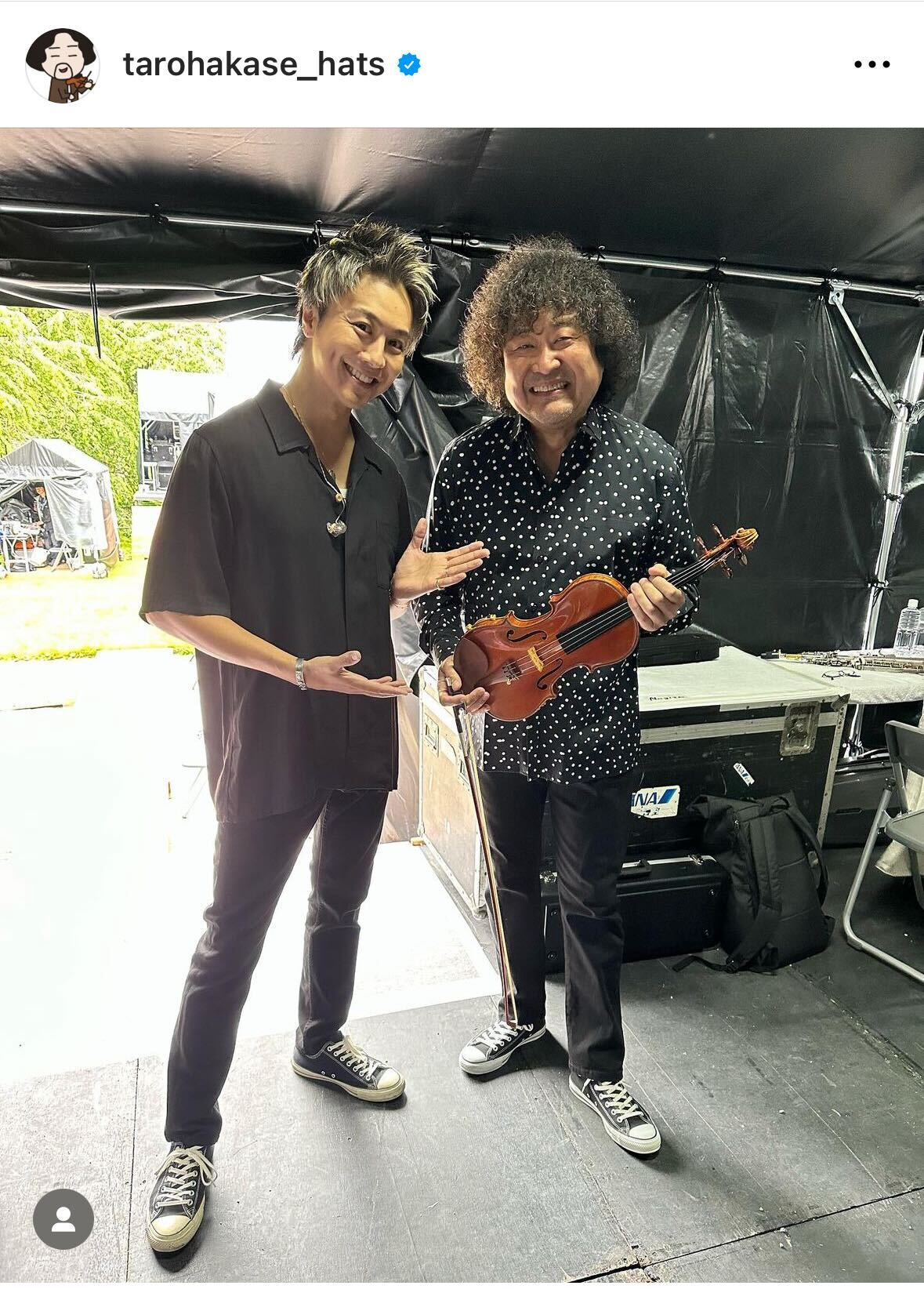 葉加瀬太郎のインスタグラムから