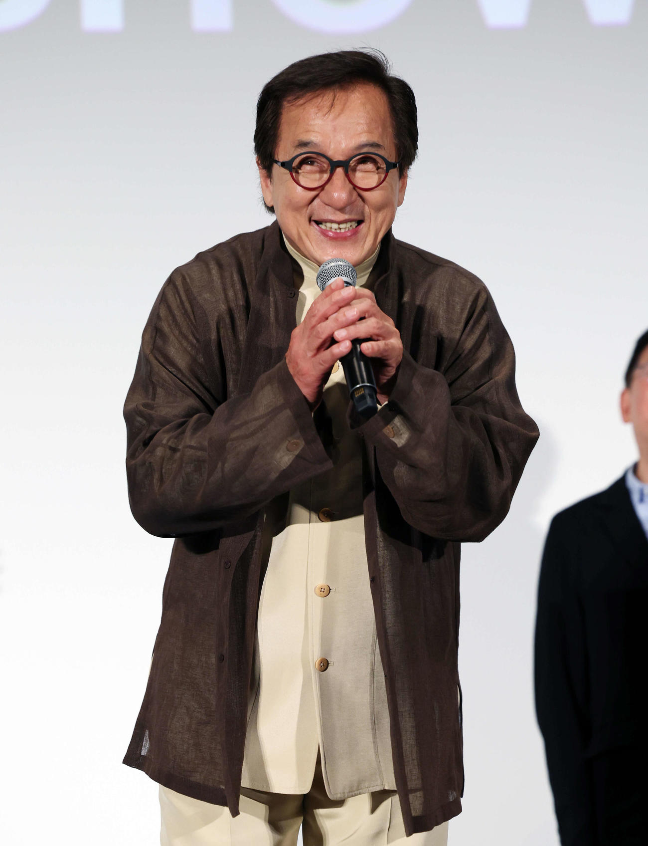 おかえり、ありがとう、ジャッキー！映画「ライド・オン」集大成舞台あいさつでファンに感謝を伝えるジャッキー・チェン（撮影・宮地輝）