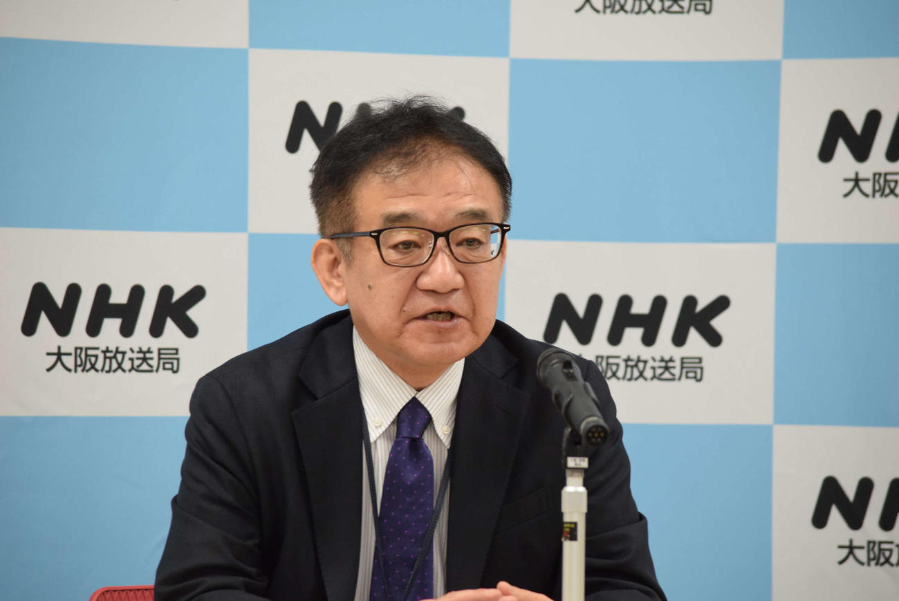 4月にNHK大阪放送局の新局長に就任した根本拓也氏（撮影・阪口孝志）
