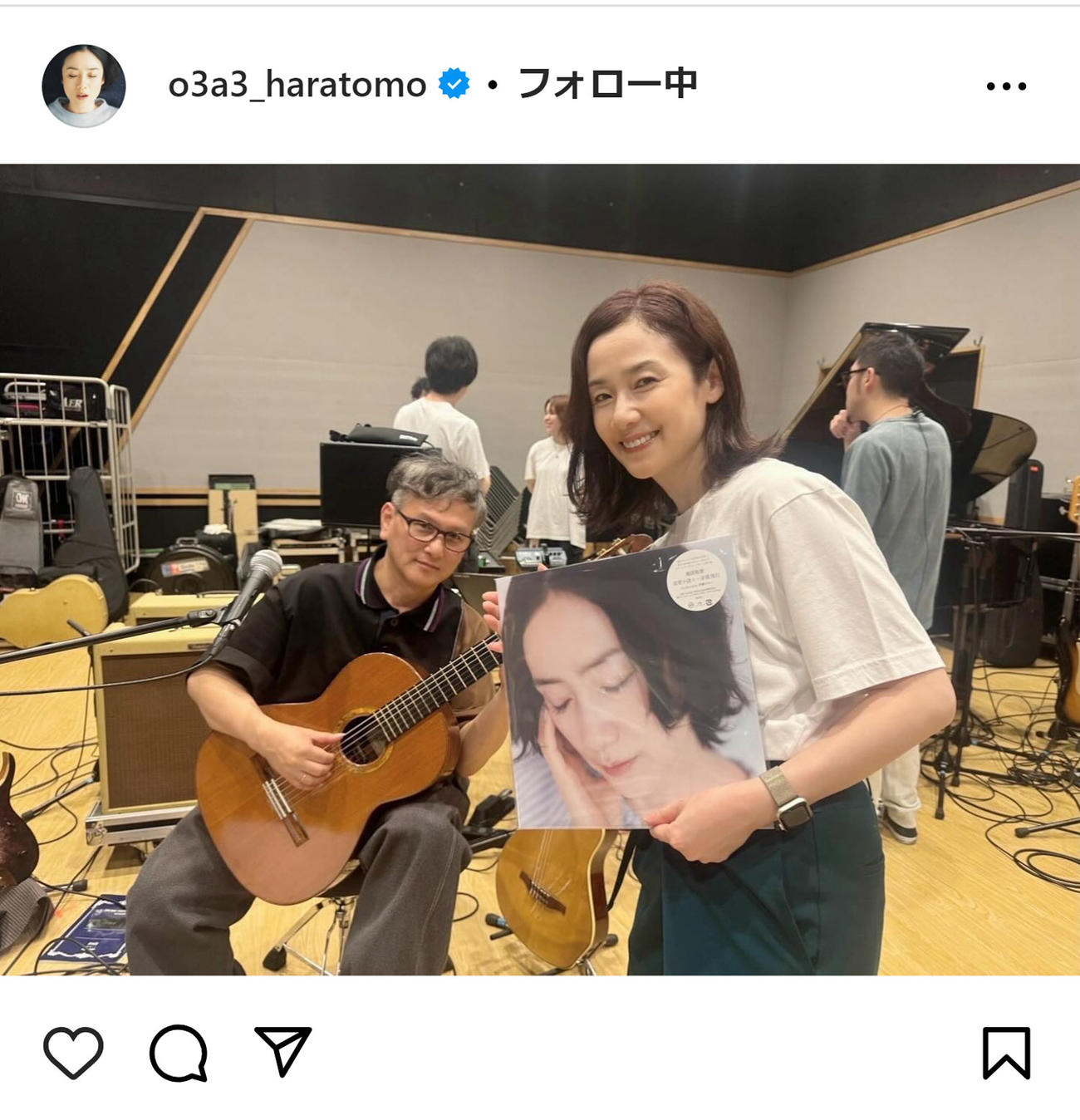原田知世のインスタグラムから