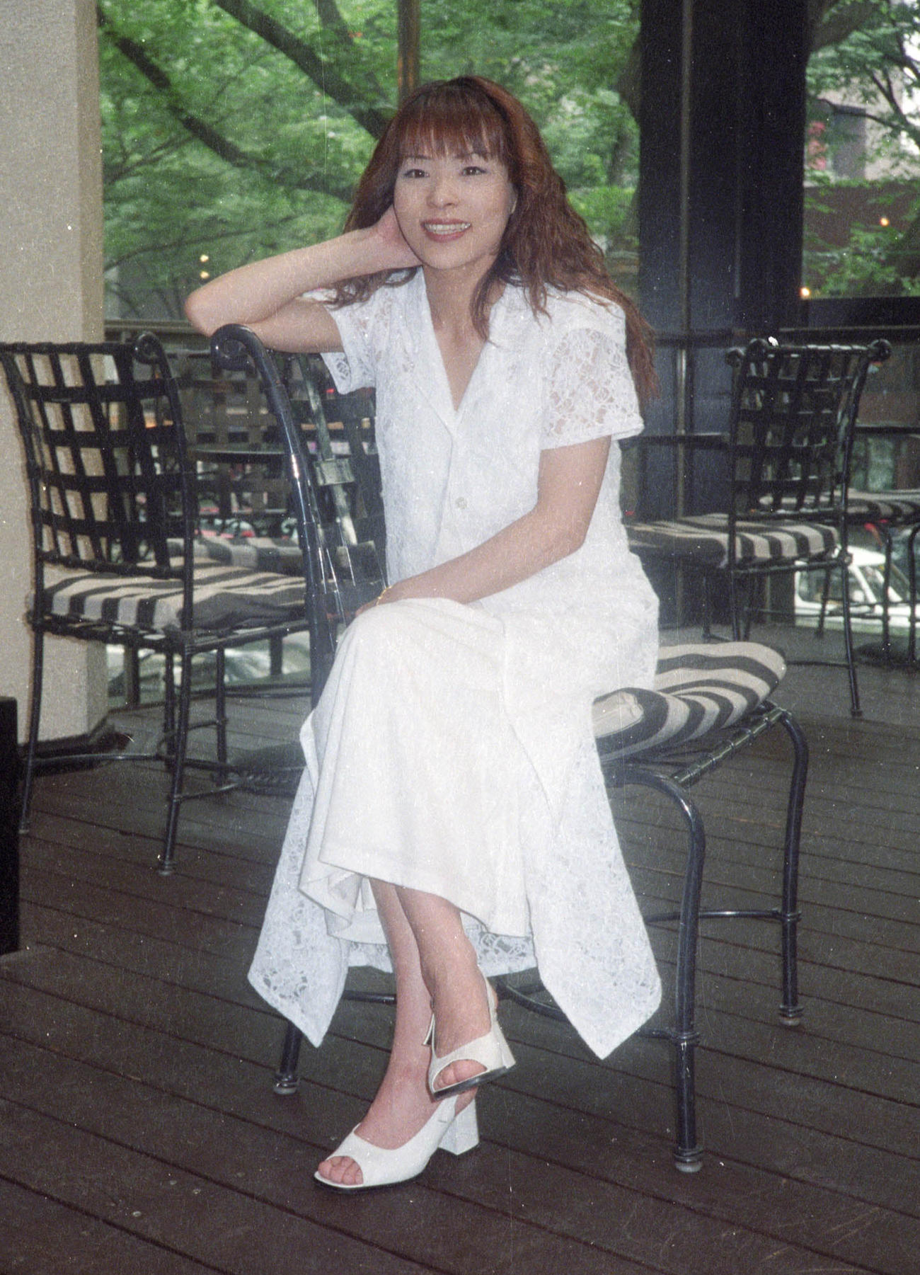 新曲「ノラ」発表会　9年ぶりに名曲「ノラ」を復活させた門倉有希さん（98年7月撮影）　