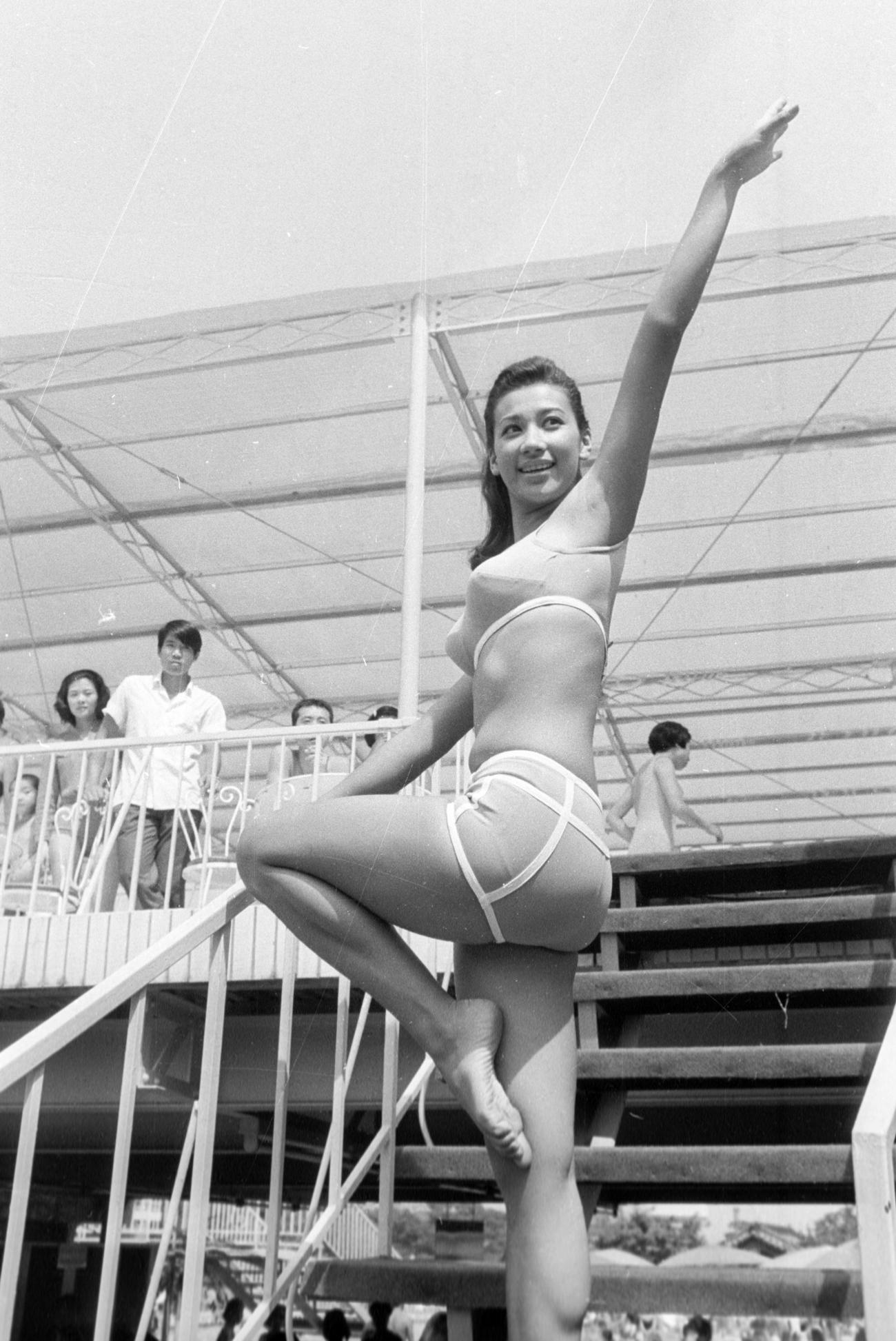 19歳の頃の前田美波里（67年8月撮影）