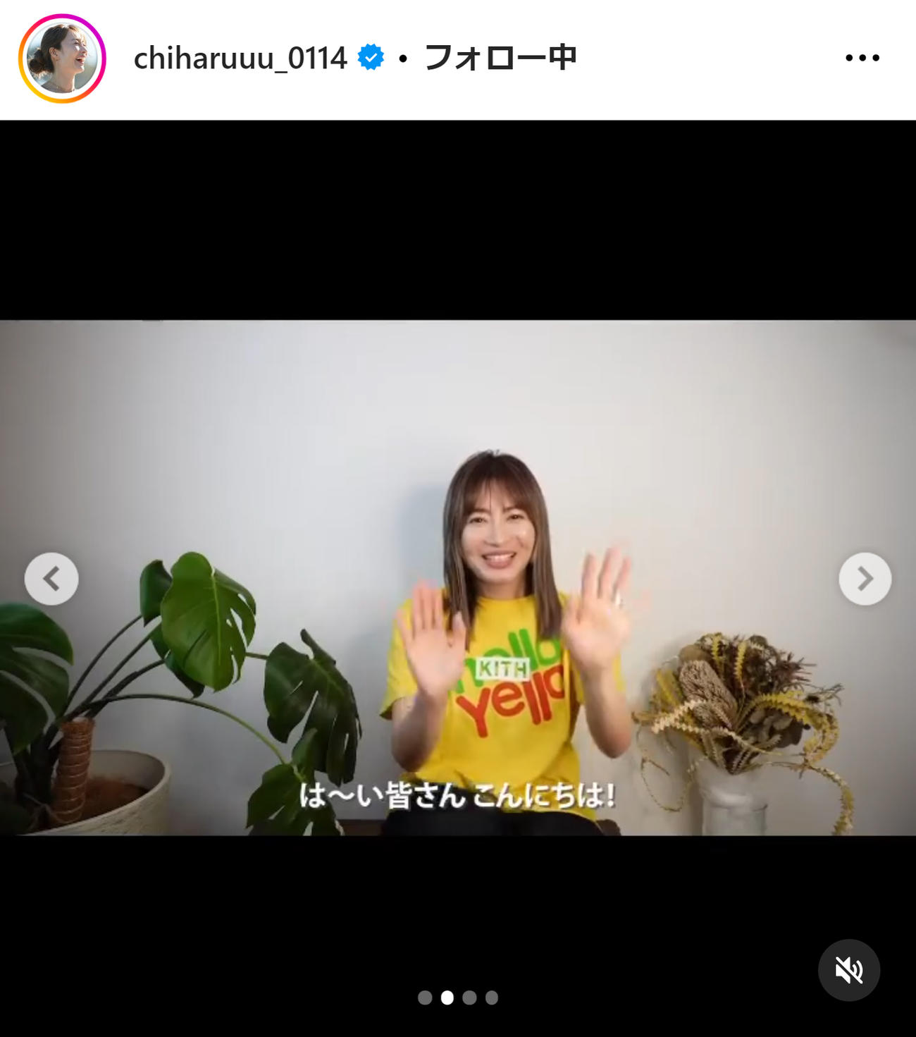 新山千春のインスタグラムから