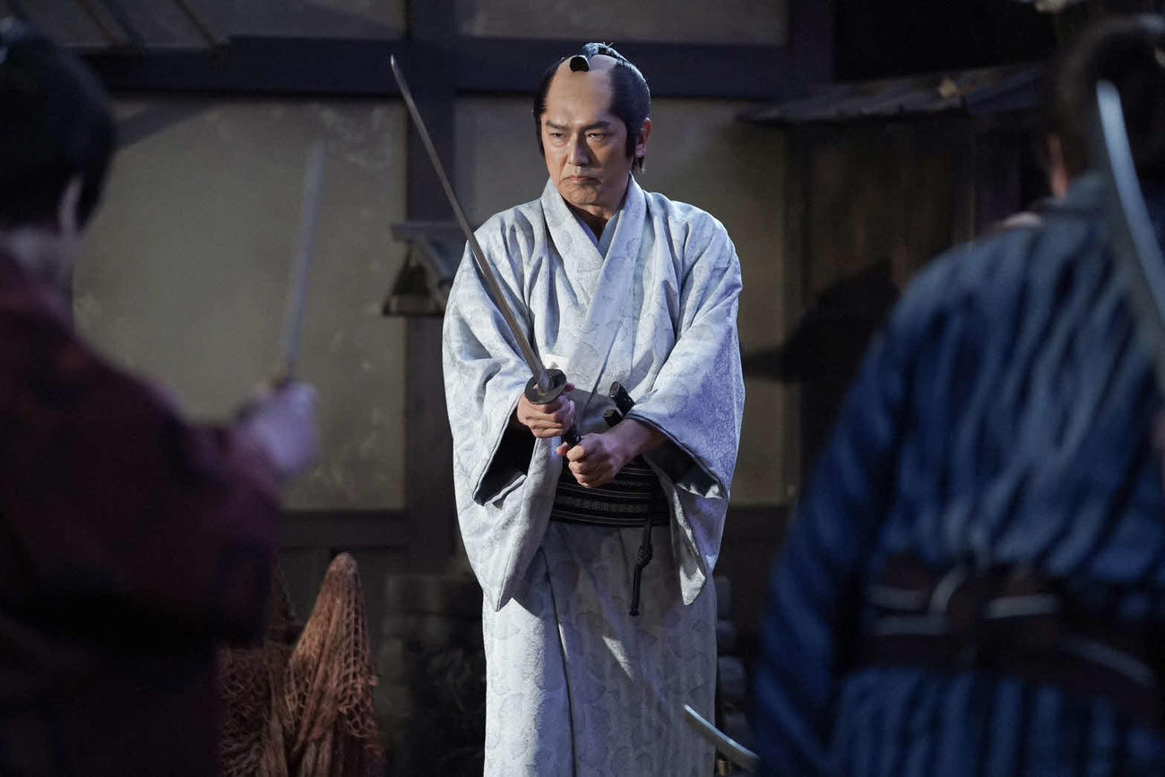 NHK BS時代劇「大岡越前7」の場面写真。主役の高橋克典