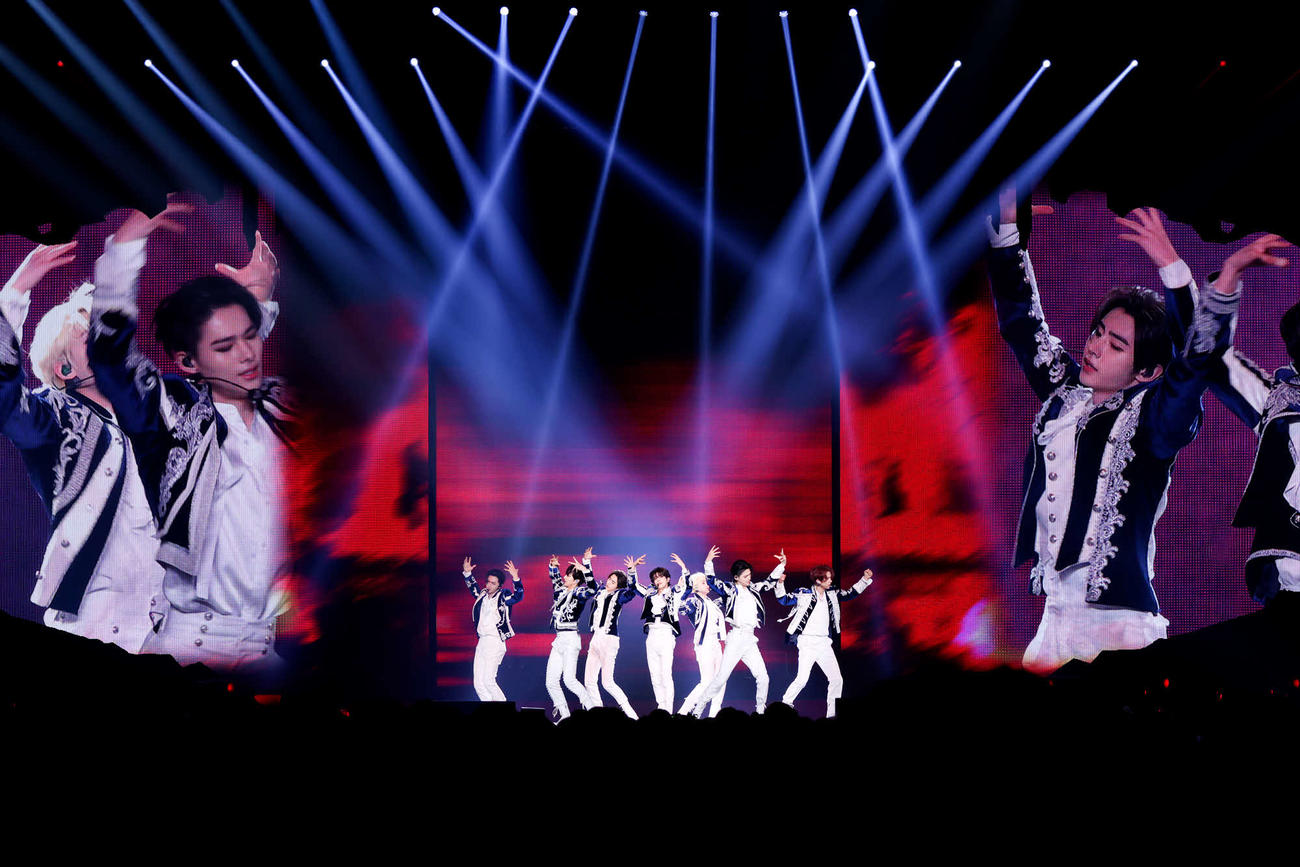 ワールドツアー「FATE PLUS」の日本公演をさいたまスーパーアリーナで行ったENHYPEN（（P）＆（C）　BELIFT LAB Inc．）