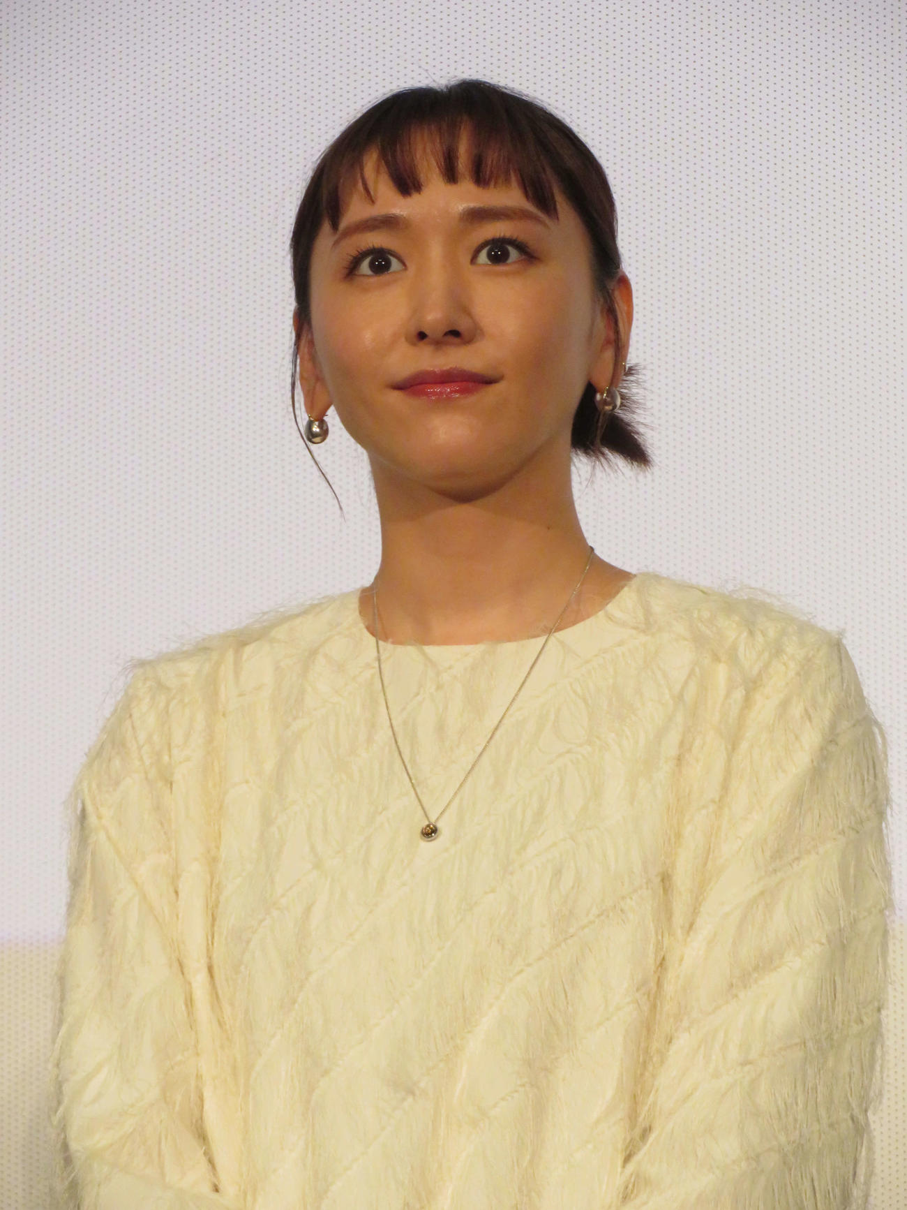 映画「違国日記」大ヒット御礼舞台あいさつに登壇した新垣結衣（撮影・村上幸将）