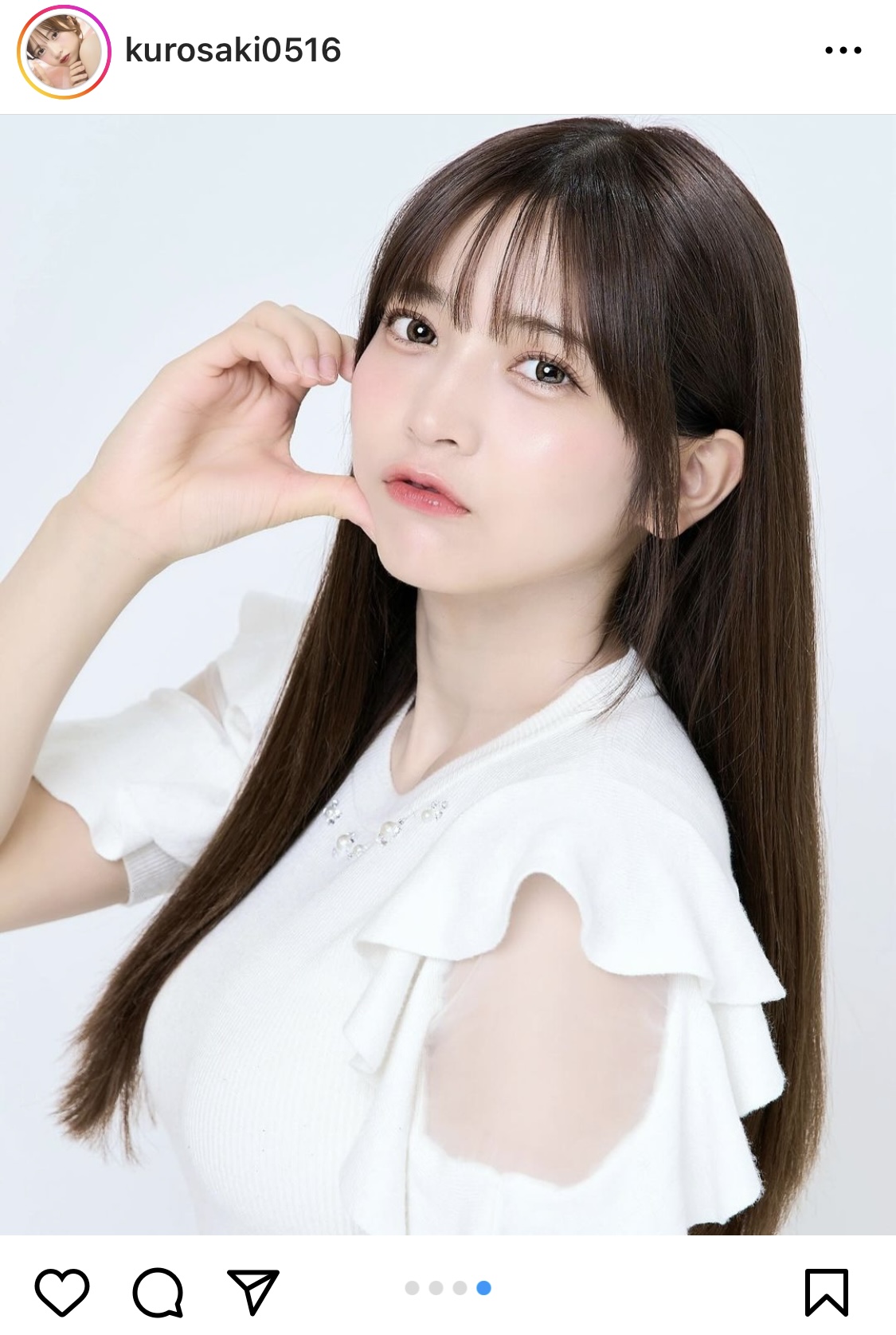 黒嵜菜々子のインスタグラムから