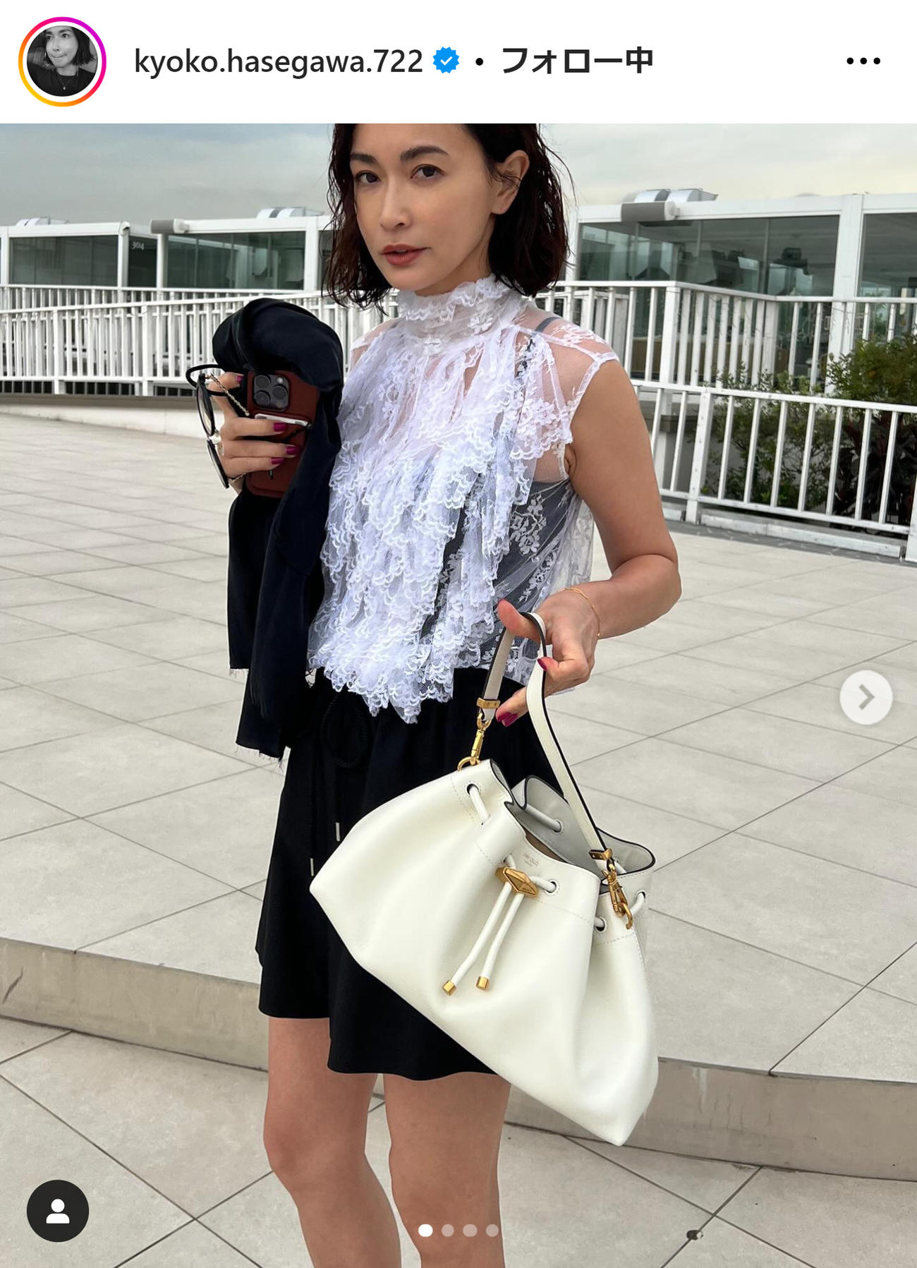 長谷川京子のインスタグラムから
