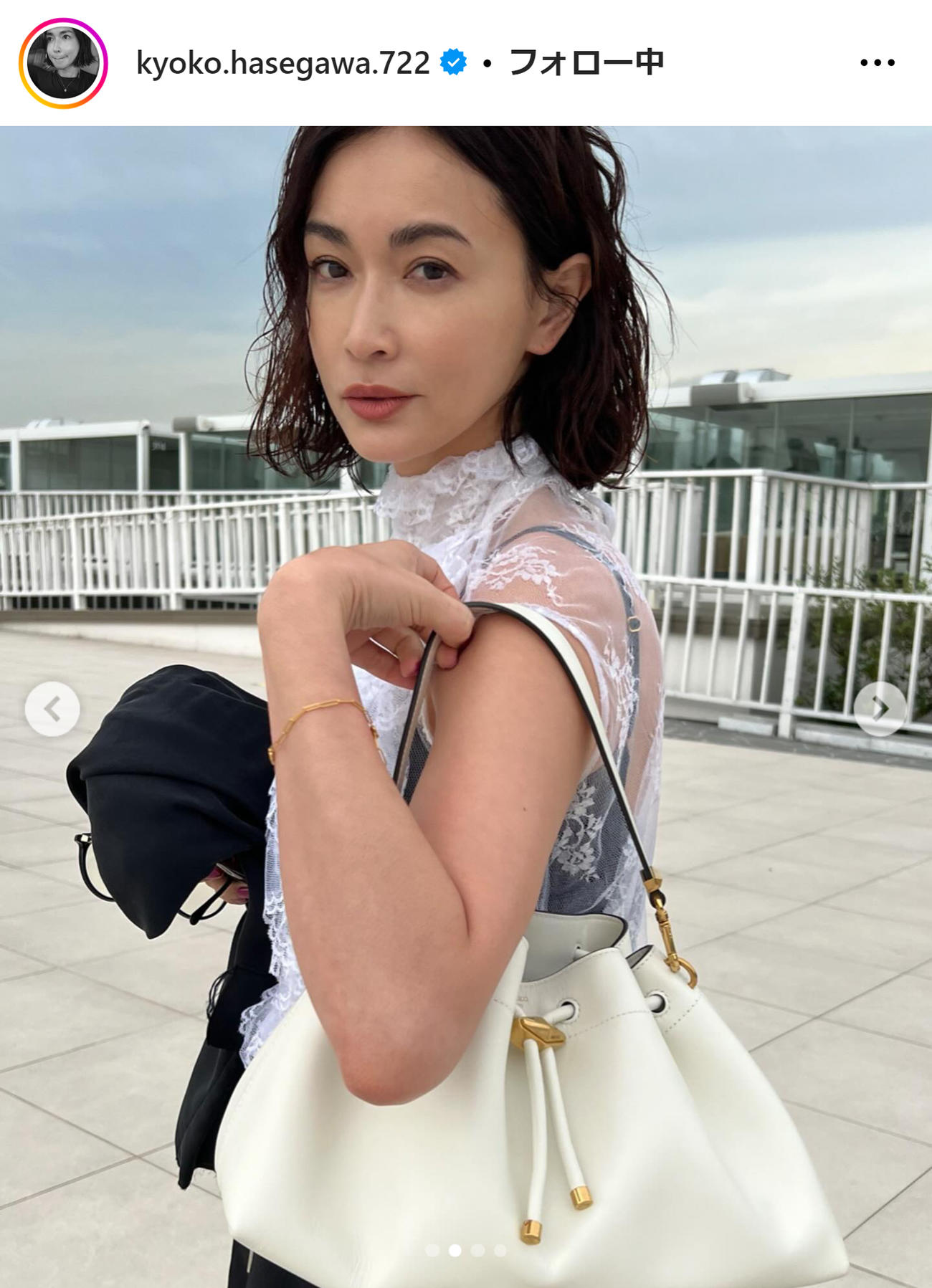 長谷川京子のインスタグラムから
