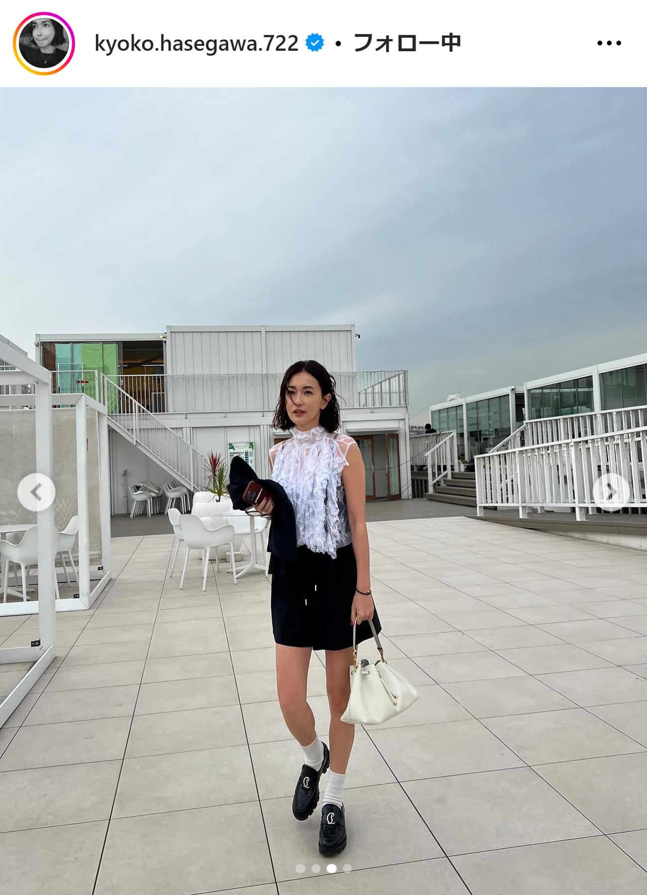 長谷川京子のインスタグラムから
