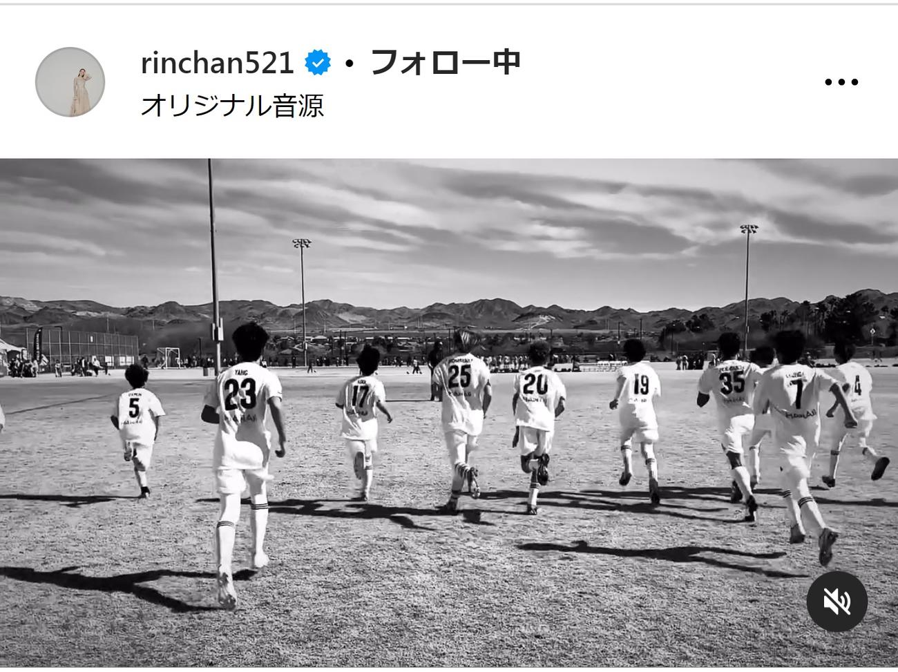 梨花のインスタグラムから
