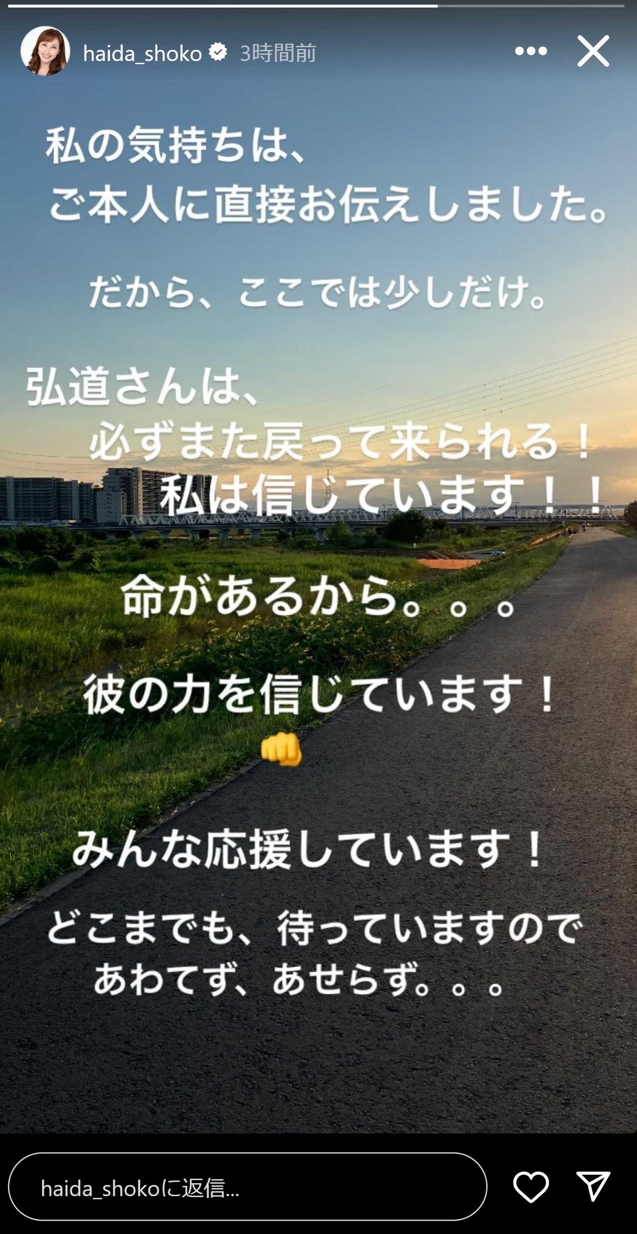 はいだしょうこのインスタグラムから