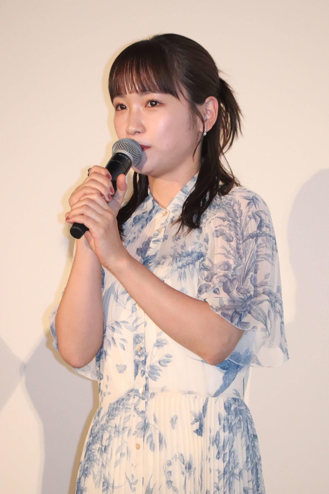 映画「ディア・ファミリー」初日舞台あいさつに出席した川栄李奈（撮影・加藤理沙）
