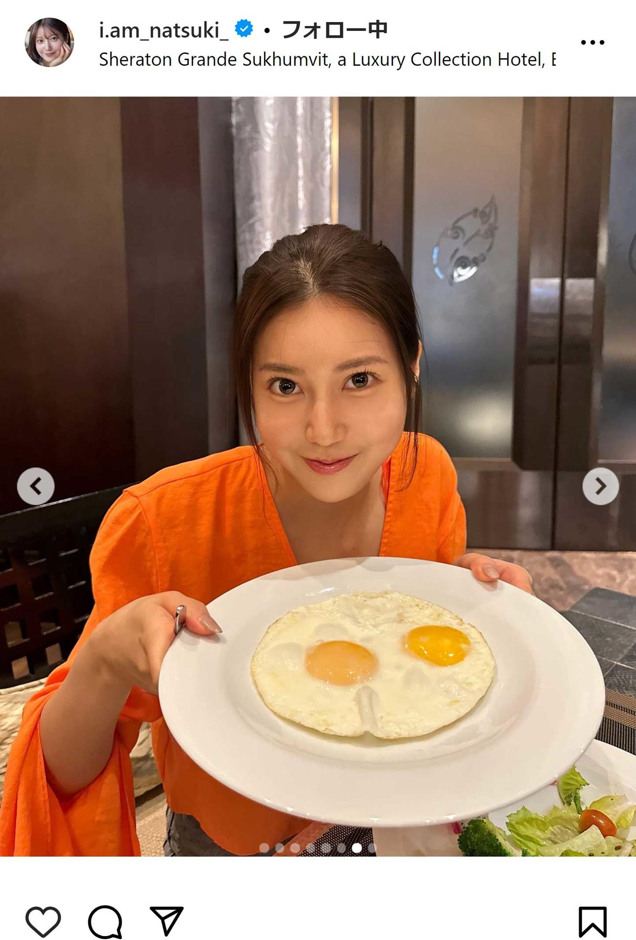 阿部なつきのインスタグラムから