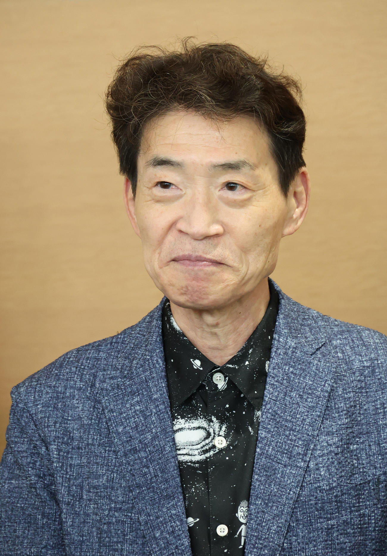 TARAKOさんとの思い出を語る友蔵役島田敏（撮影・中島郁夫）