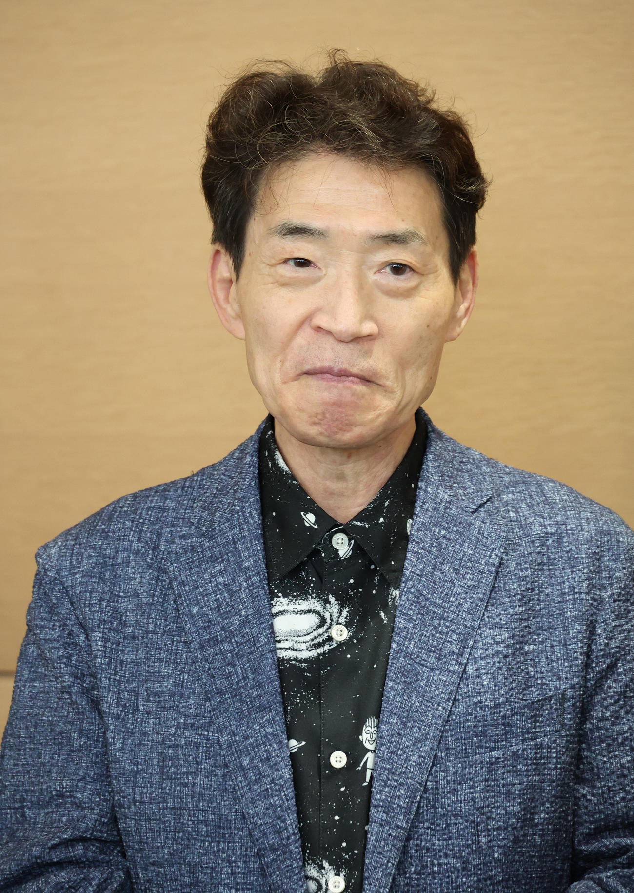 TARAKOさんとの思い出を語る友蔵役島田敏（撮影・中島郁夫）