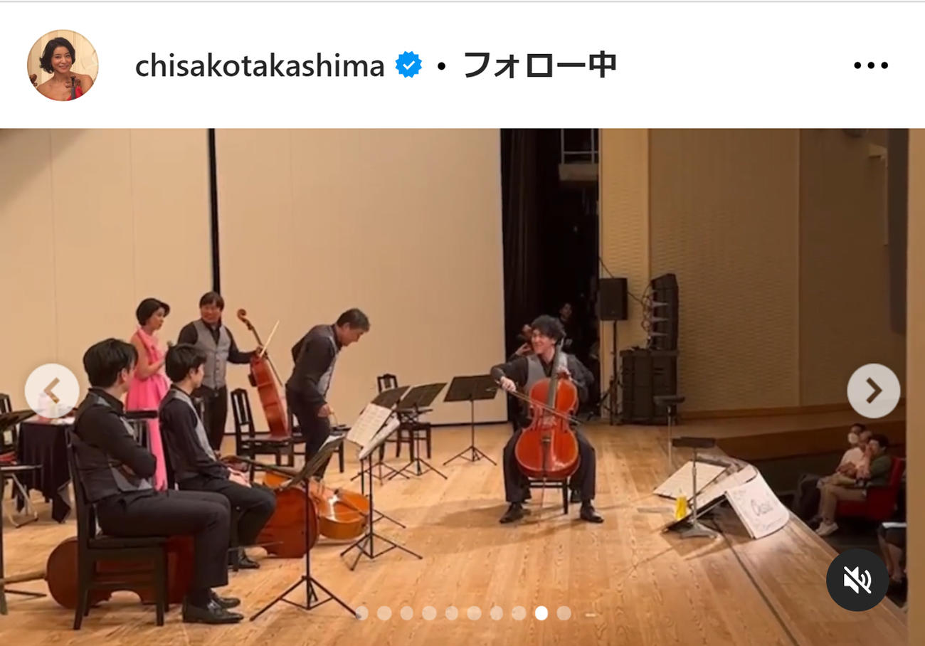 高嶋ちさ子のインスタグラムから