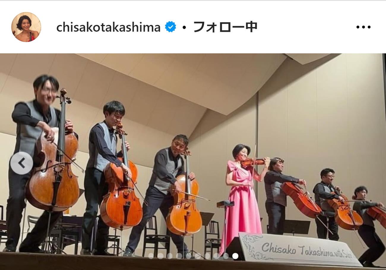 高嶋ちさ子のインスタグラムから