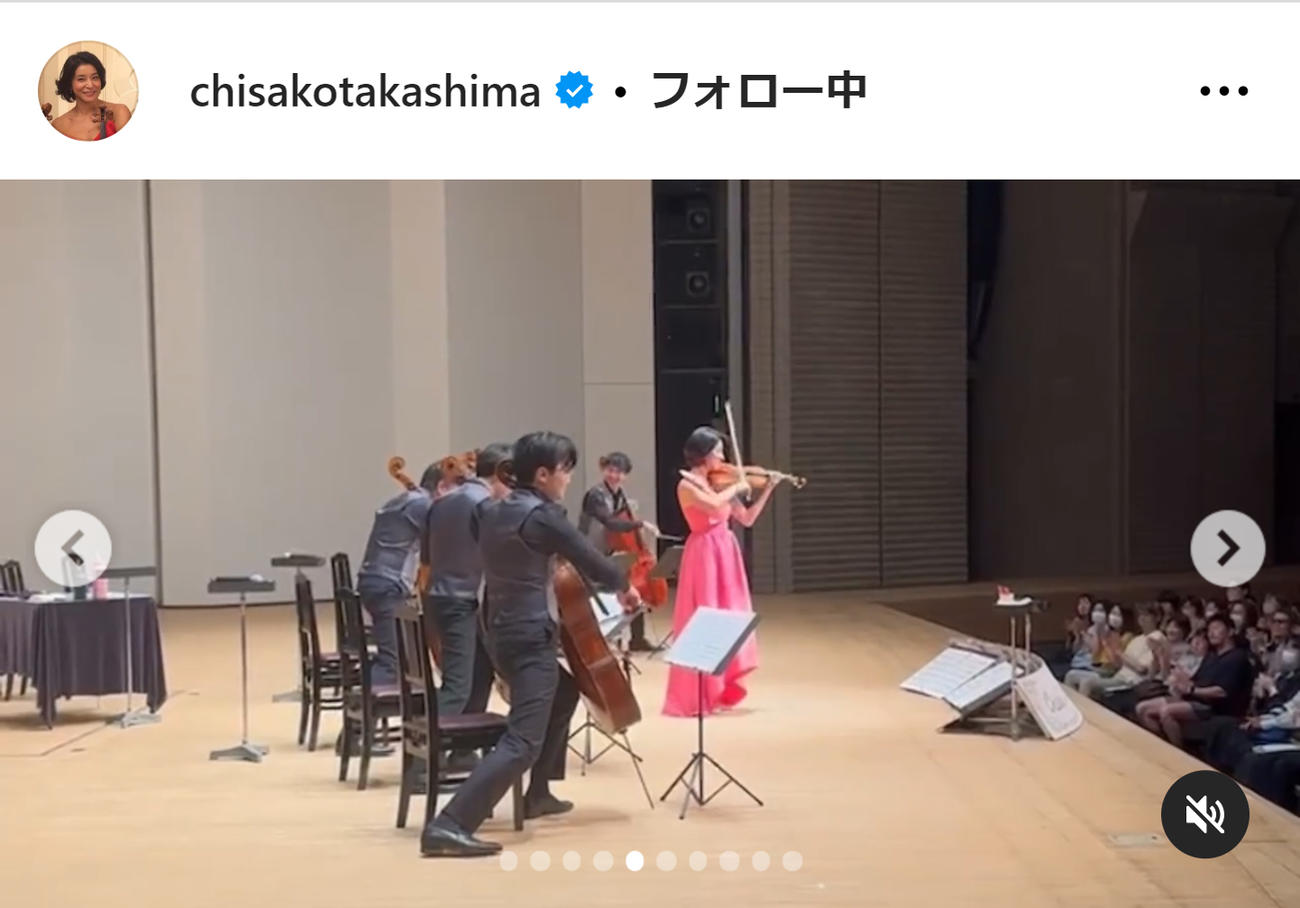 高嶋ちさ子のインスタグラムから