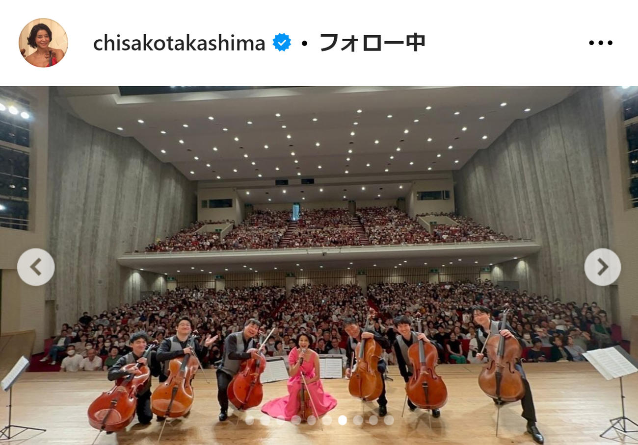 高嶋ちさ子のインスタグラムから
